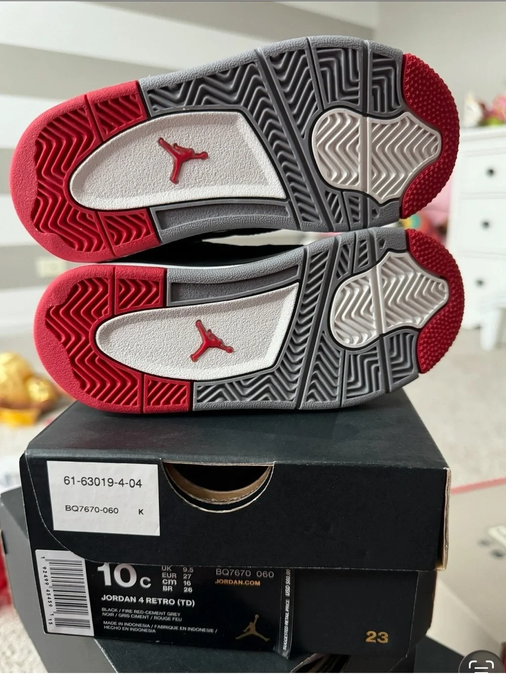 Jordan Kids' Black, Grey & Red Sneakers
